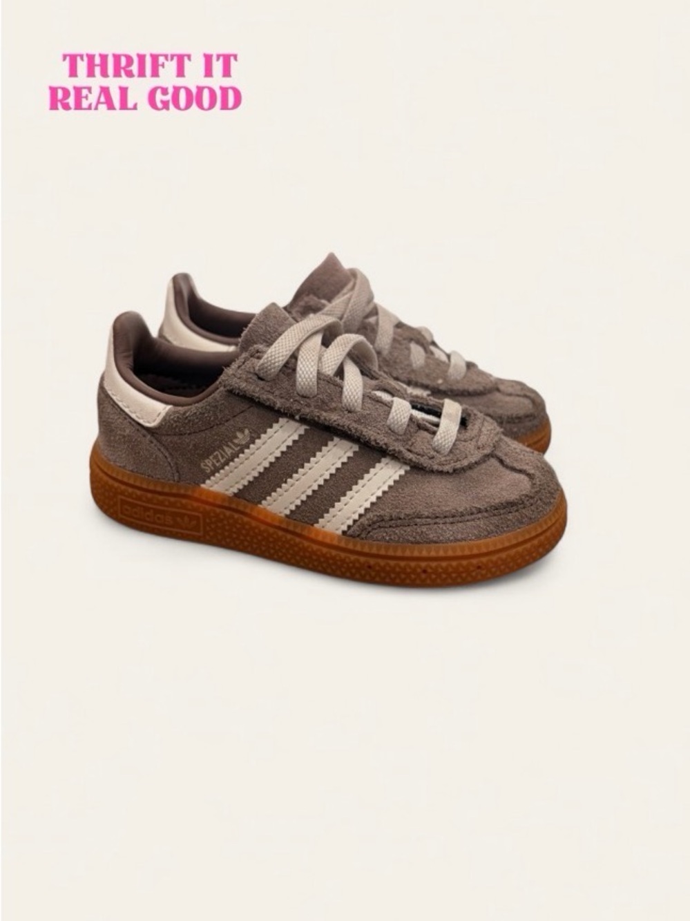 Adidas handball spezial comfort closure elastic lace shoes kids size 7K